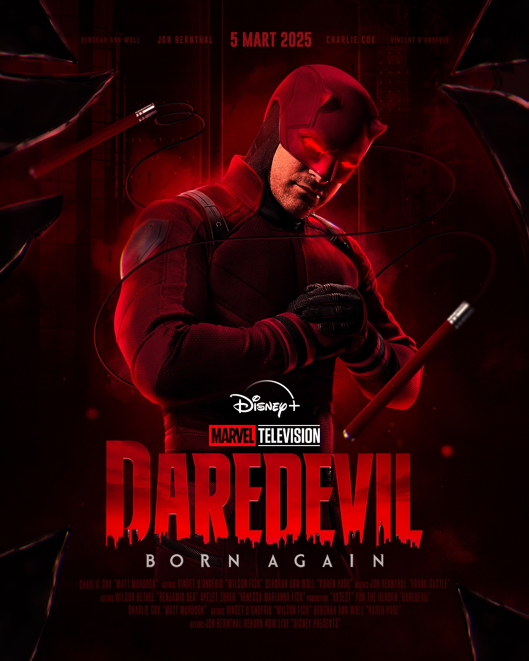 Daredevil Born Again Tv Series Poster Design