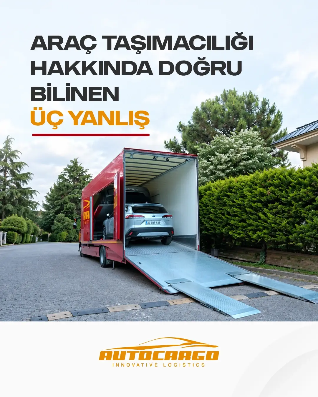 AutoCargo araç taşımacılığı hakkında doğru bilinen üç yanlışı tanıtan carousel kapağı
