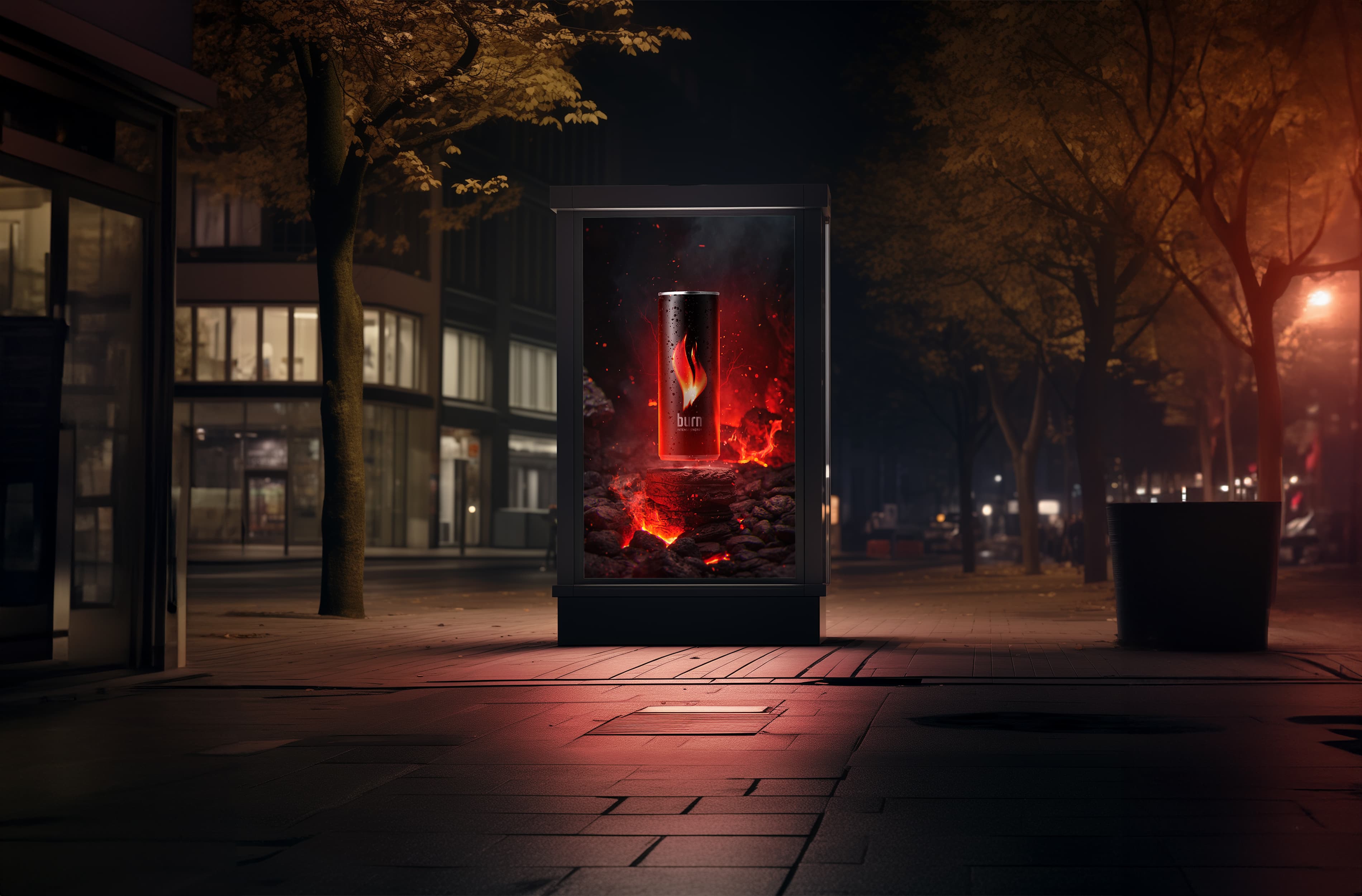 Burn Energy Drink Concept Product Manipulation 3