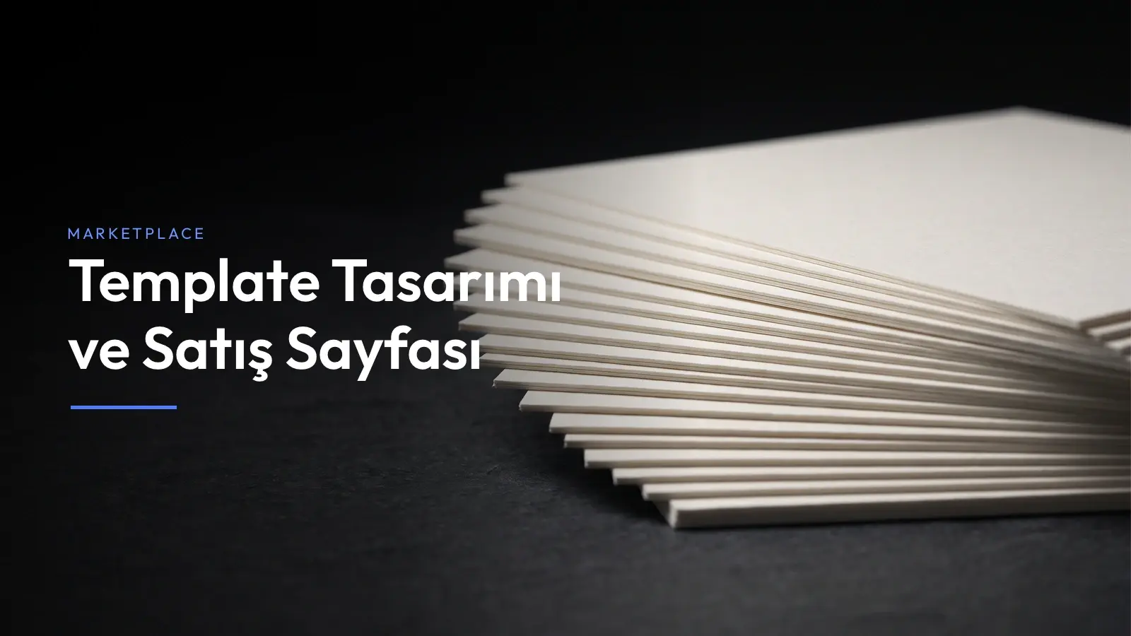 Marketplace template tasarımı ve dijital ürün sunumu