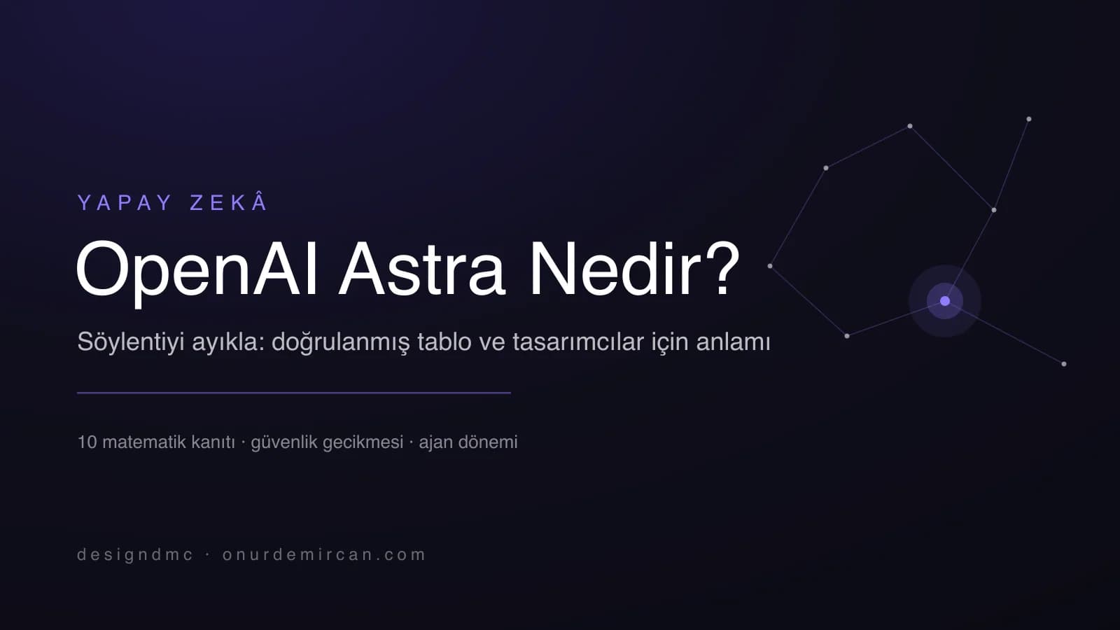 OpenAI Astra nedir? Doğrulanmış bilgiler ve tasarımcılar için anlamı, takımyıldız motifli kapak