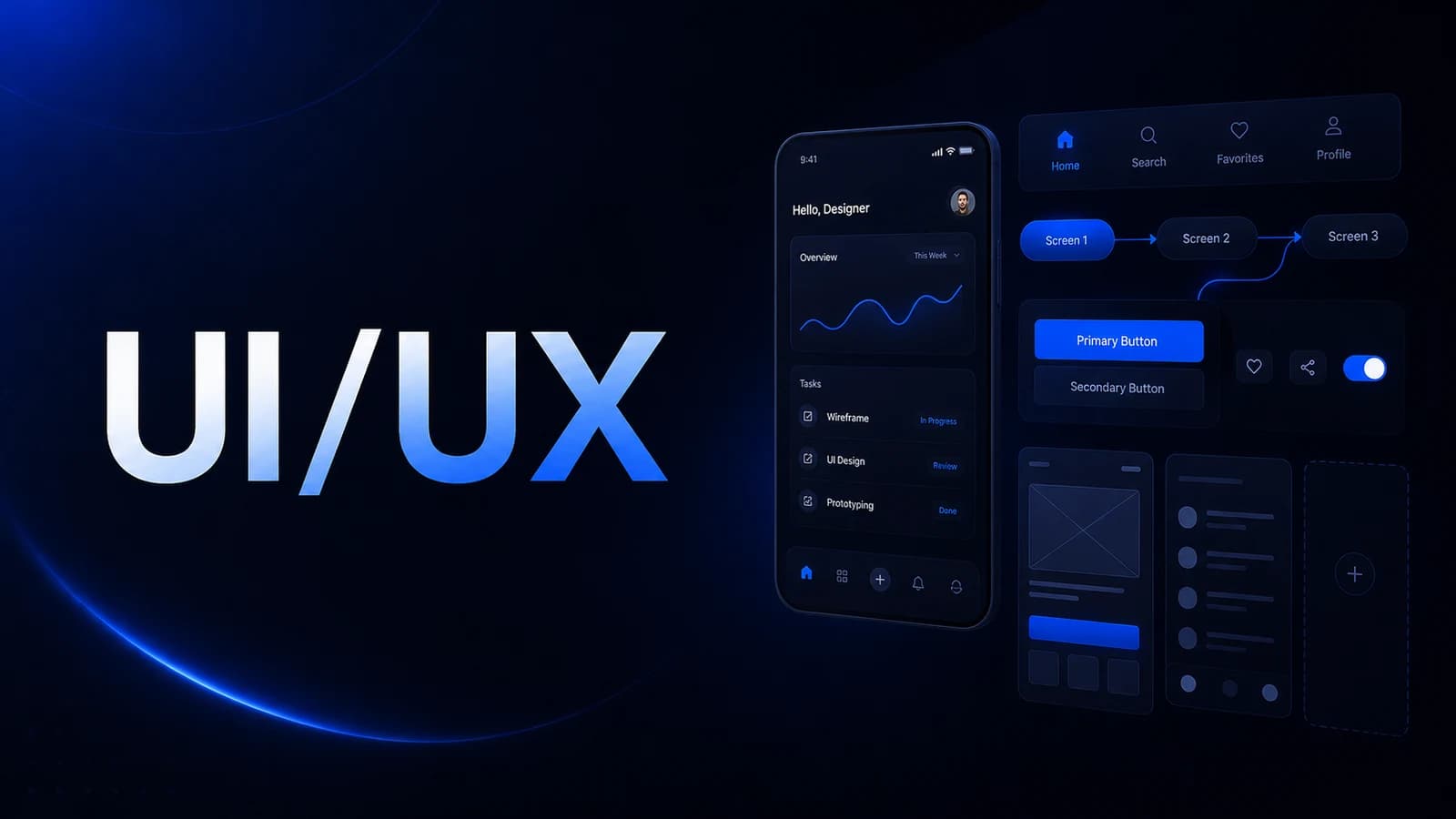 Portfolio web sitesi için UI ve UX tasarım yaklaşımı