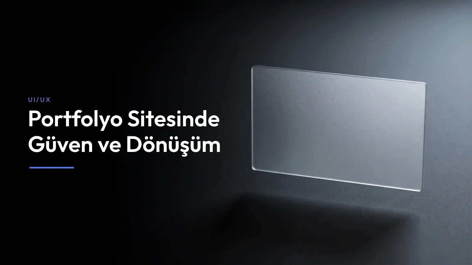 Portfolio web sitesi için UI ve UX tasarım yaklaşımı