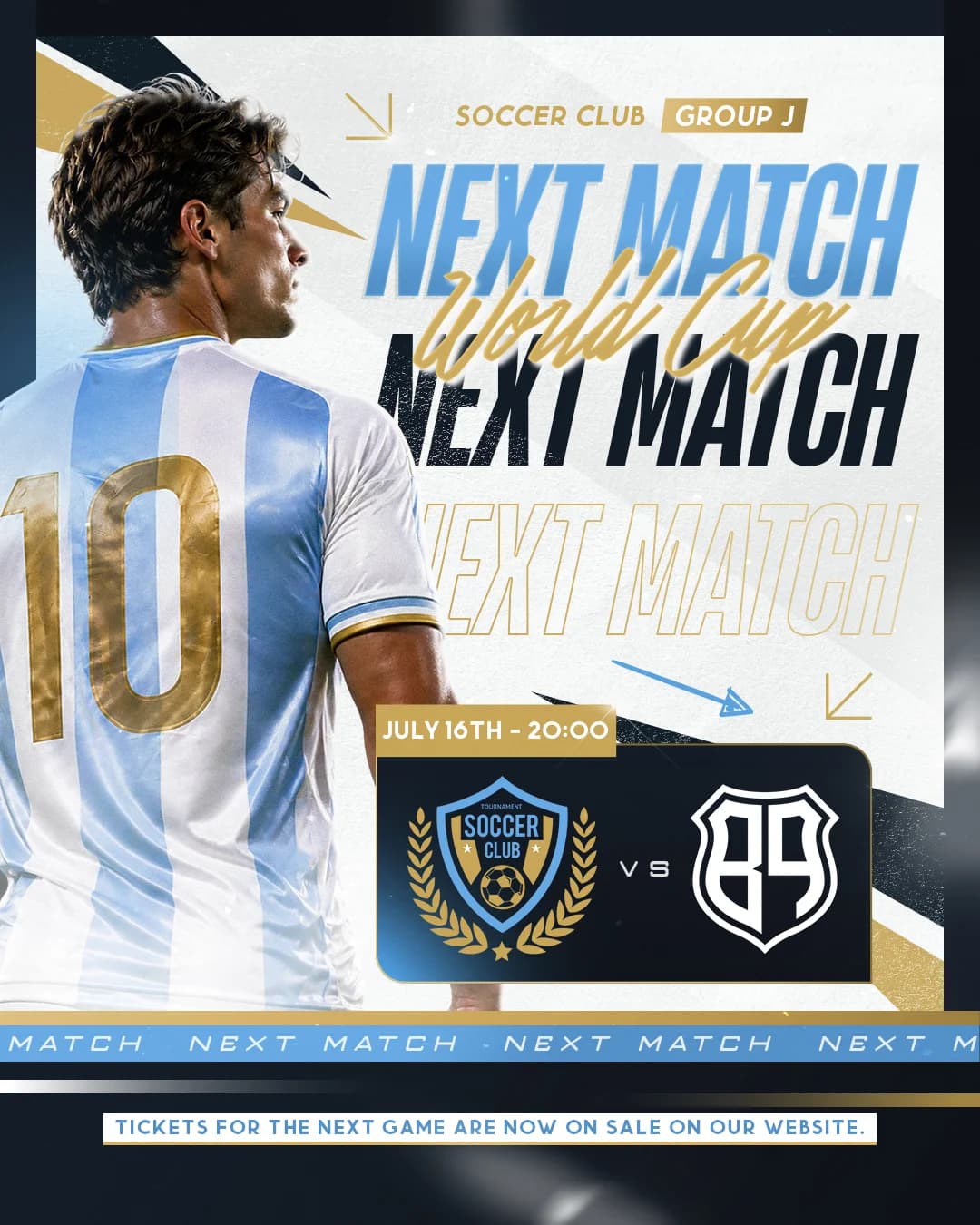 World Cup Argentine Theme Instagram Post Template 2