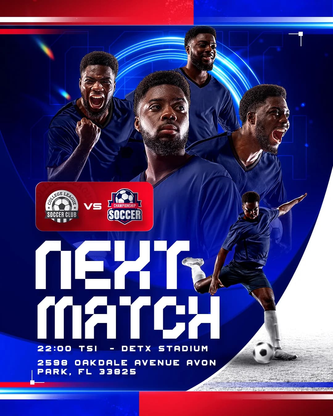 Football Team Instagram Social Media Template Kit 5