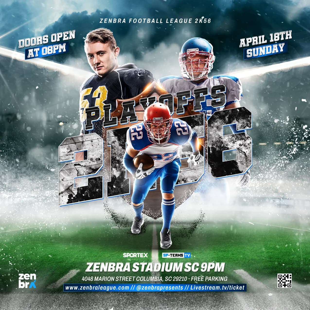American Football Season Opener Flyer cover