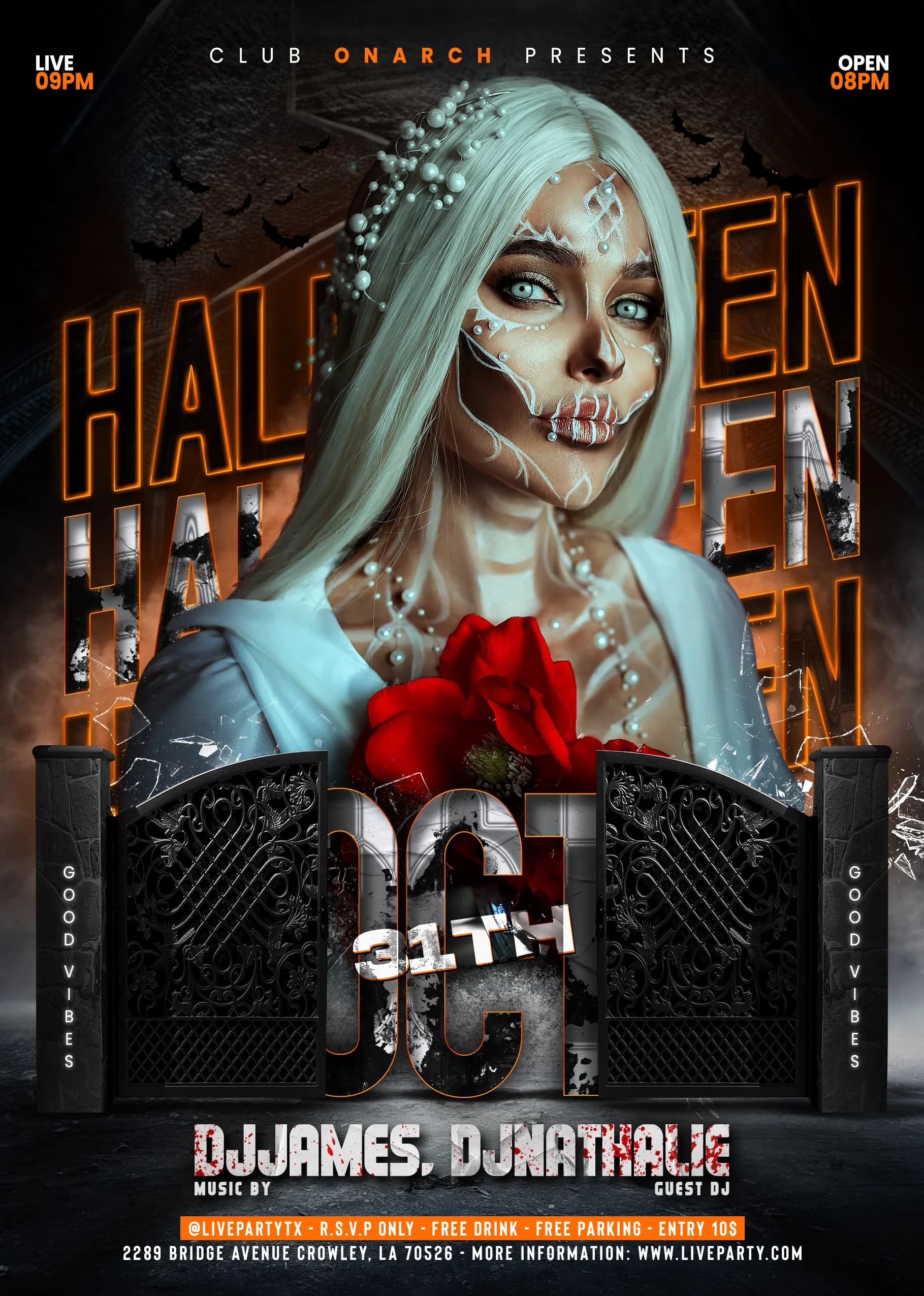 Halloween Night Flyer cover