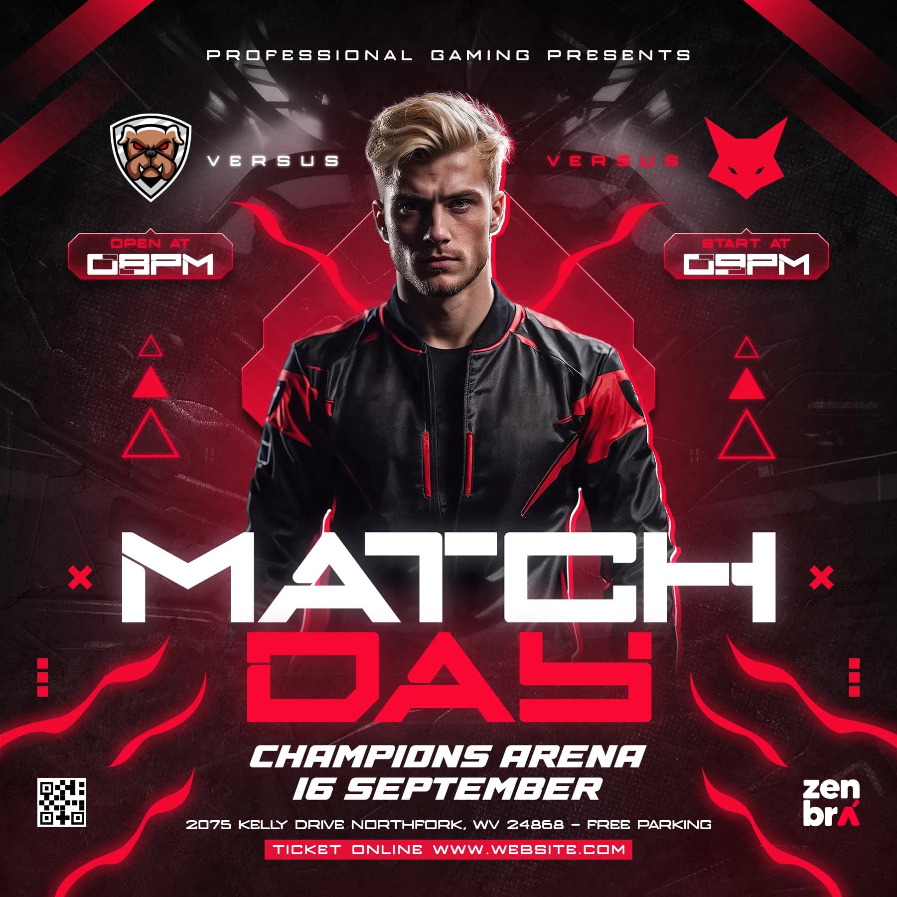 E-Sports Flyer Template cover