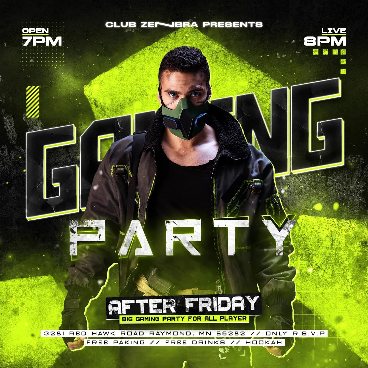 E-Sport Gaming Party Flyer cover