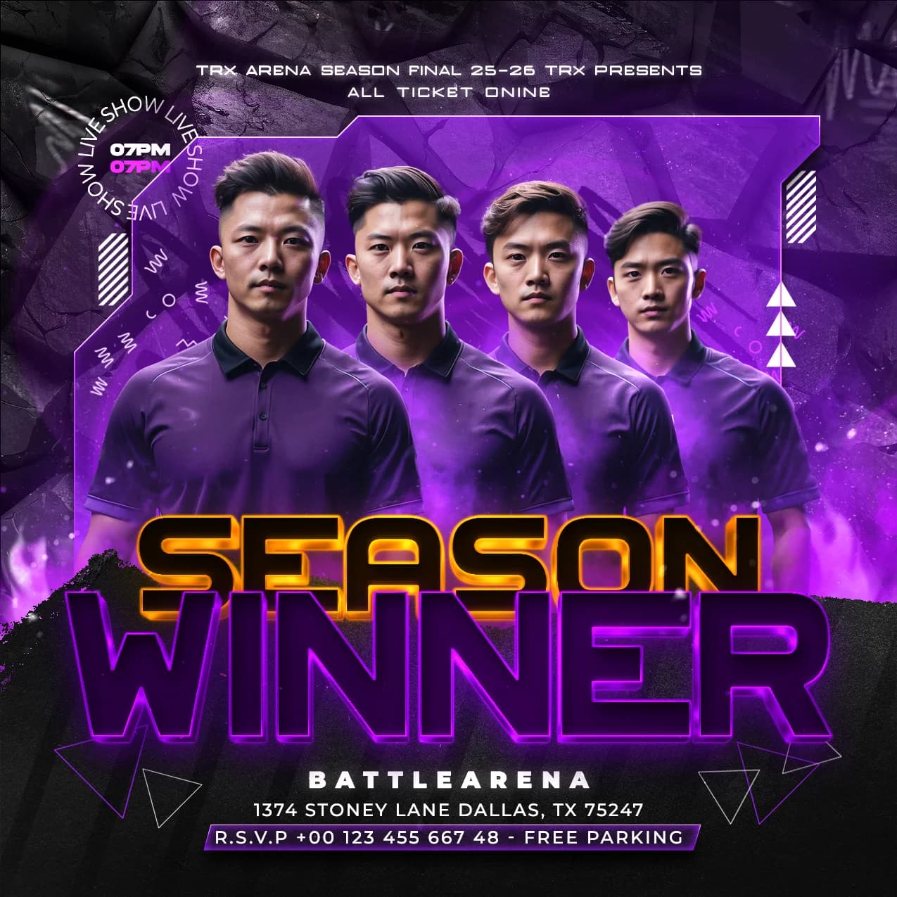 E-Sport Season Winner Flyer cover