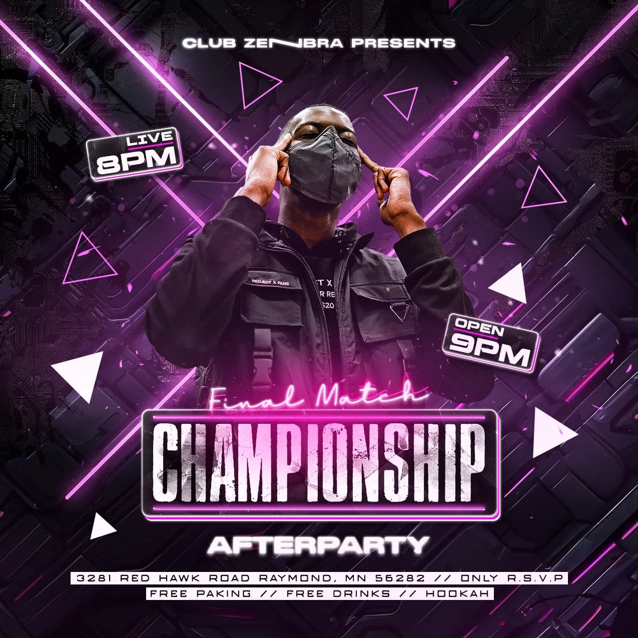 E-Sport Championship Afterparty Flyer cover