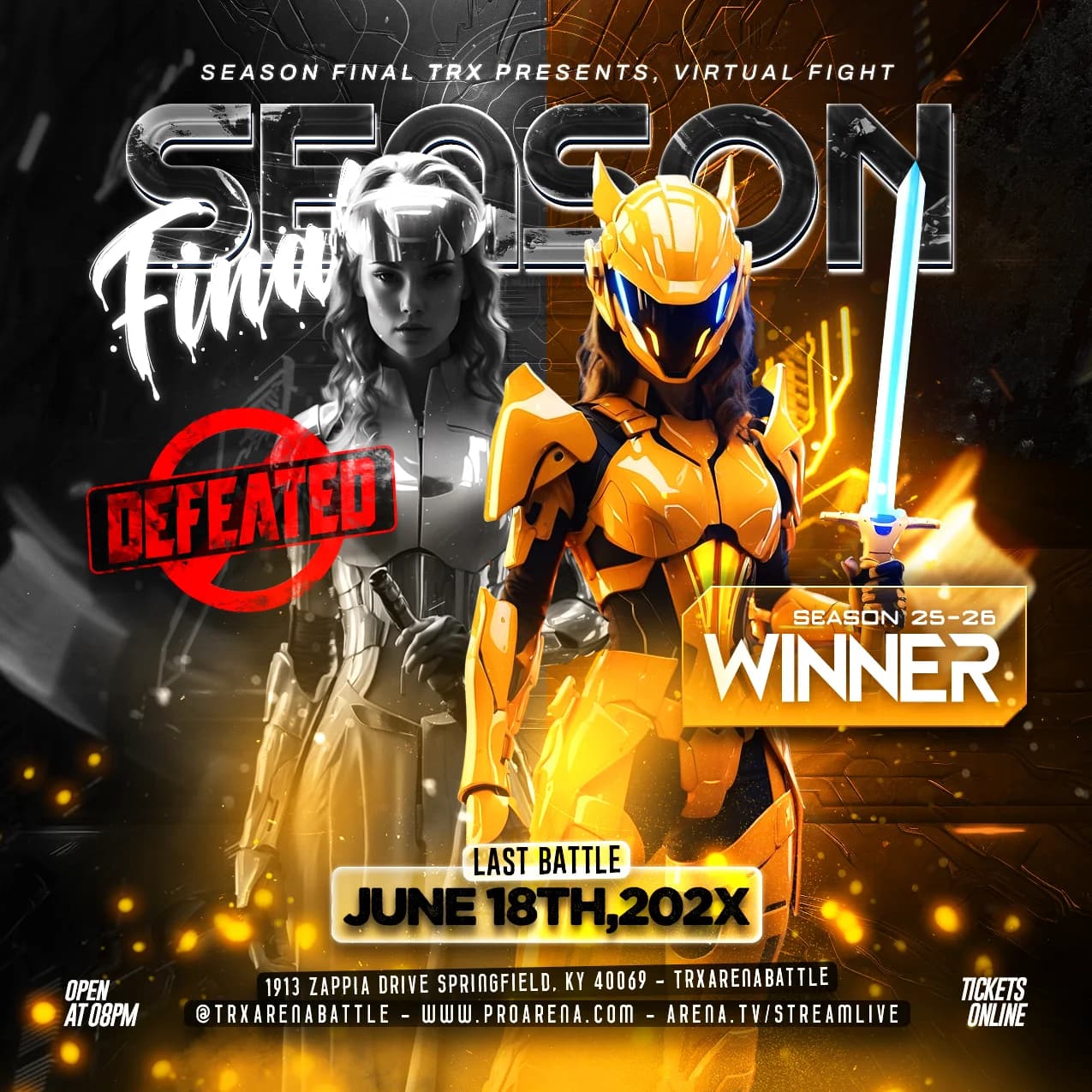 E-Sport Season Final Mech Flyer cover