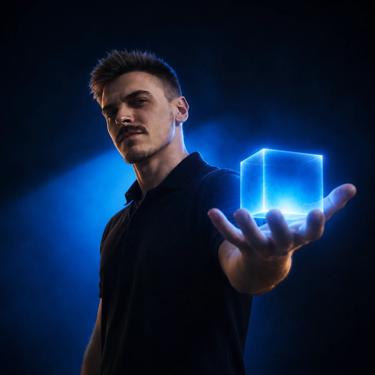 Onur Demircan portrait for art direction and UI/UX portfolio