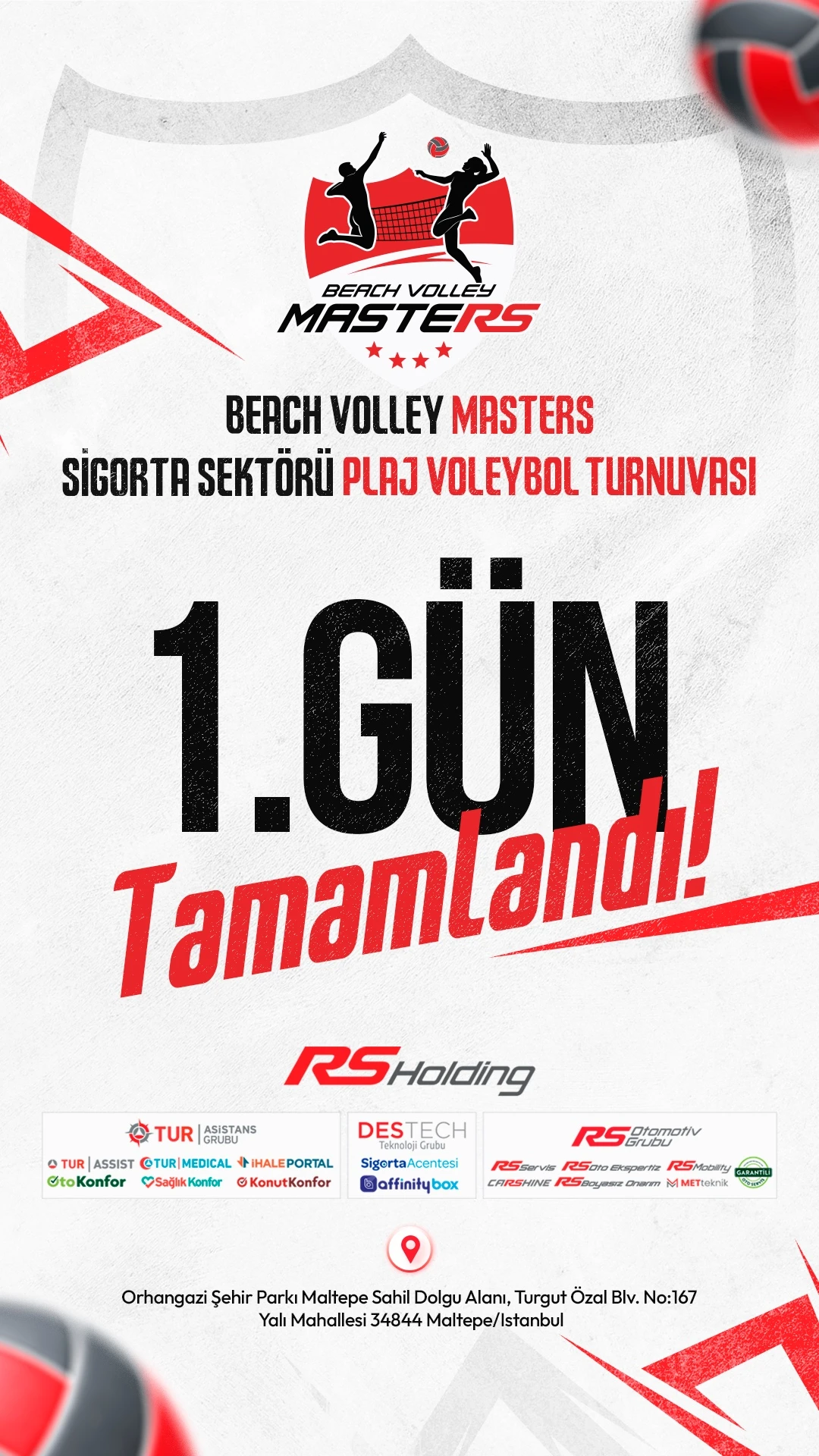 Beach Volley Masters story tasarımı: Birinci gün tamamlandı