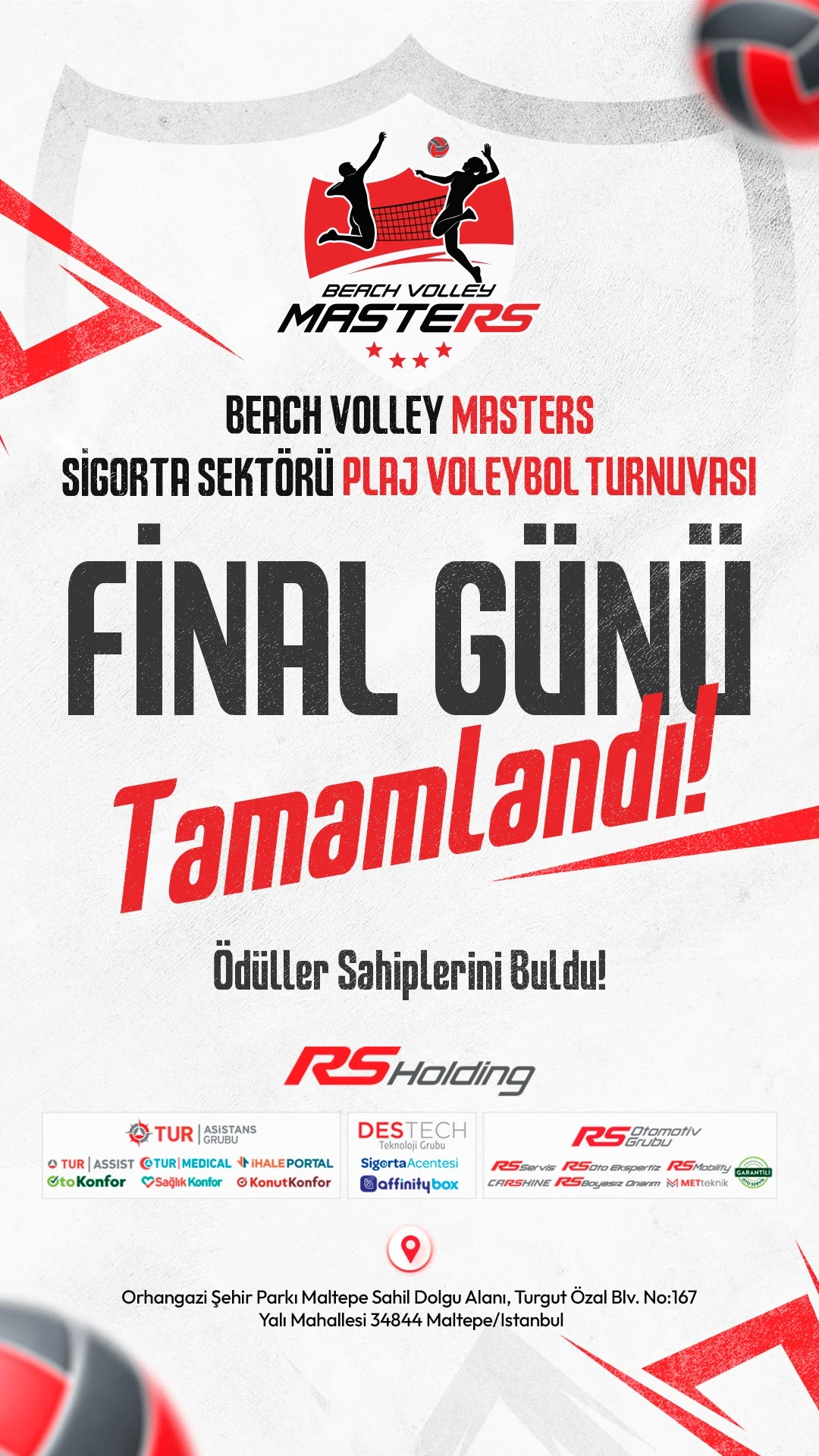 Beach Volley Masters story tasarımı: Final günü ve ödül töreni