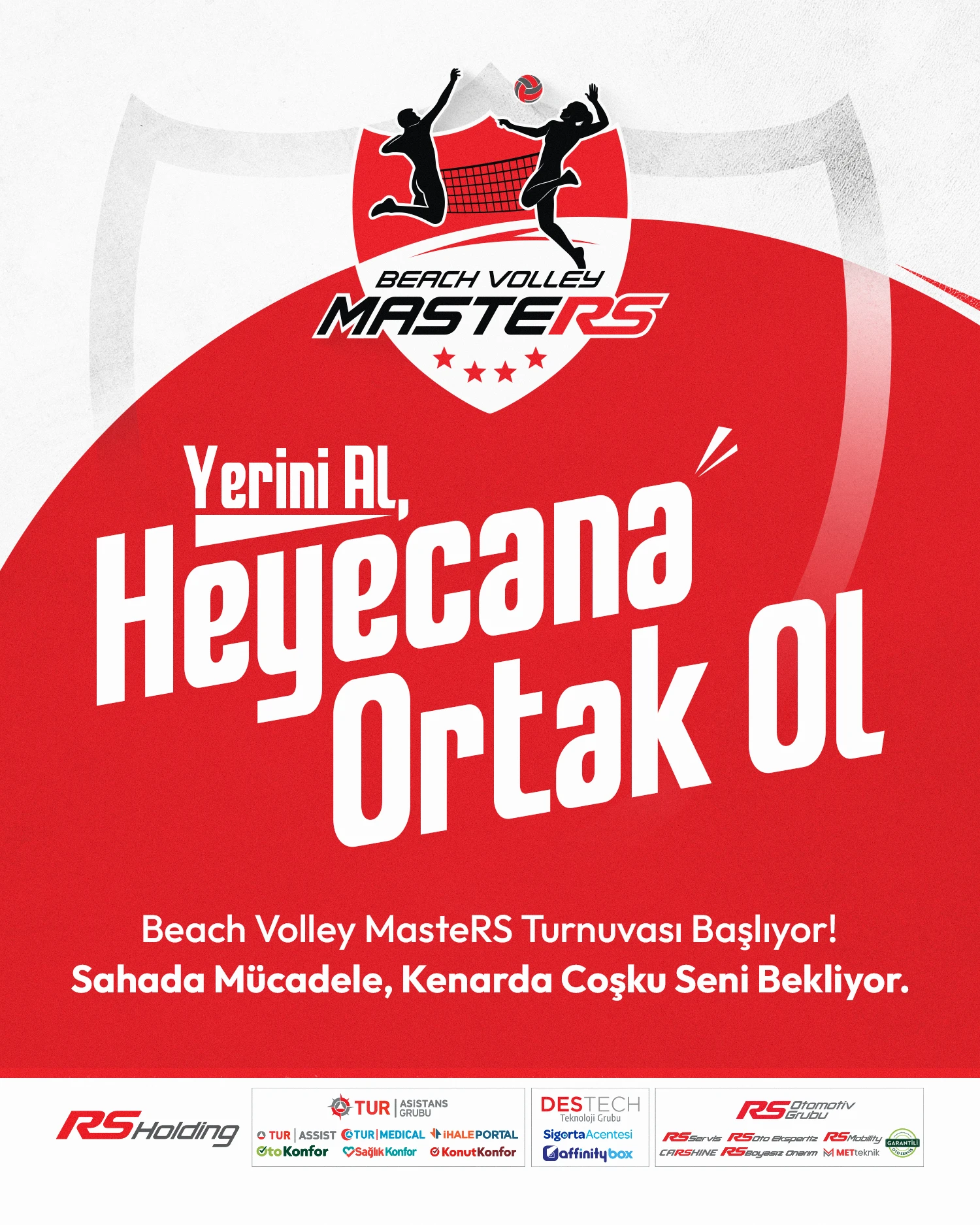 Beach Volley Masters 2026 sosyal medya duyuru tasarımı 2