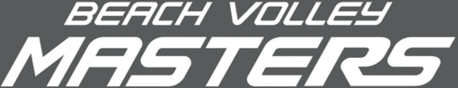 Beach Volley Masters yazı logosu, gri zemin