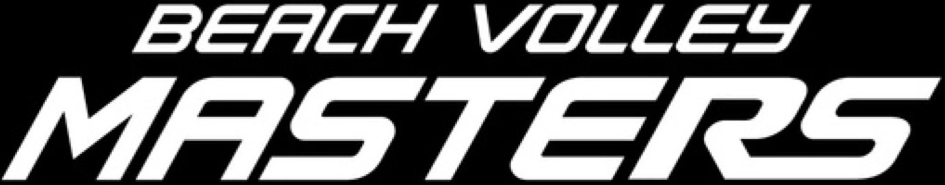 Beach Volley Masters yazı logosu, siyah zemin