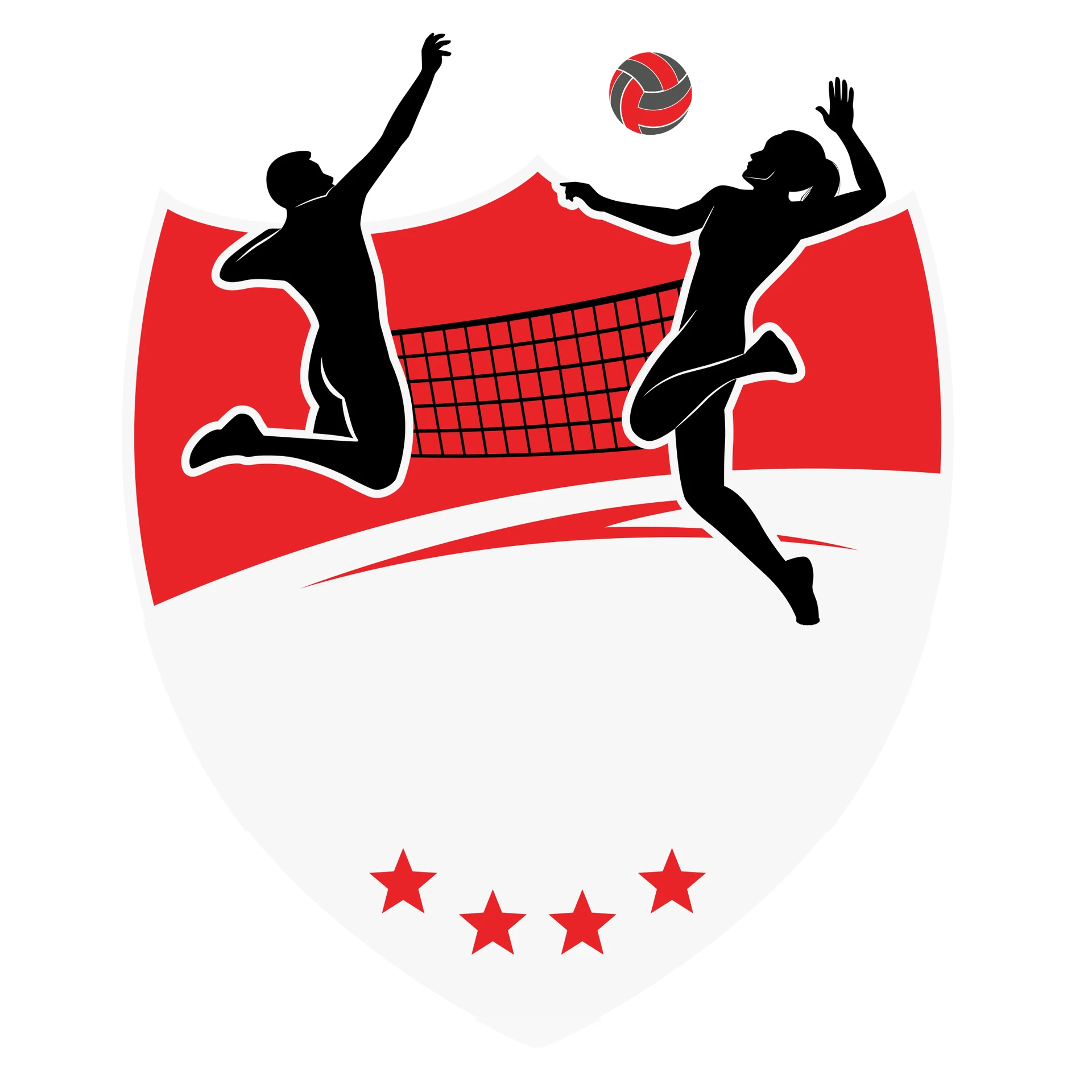 Beach Volley Masters logo gelişimi: Yıldızlar