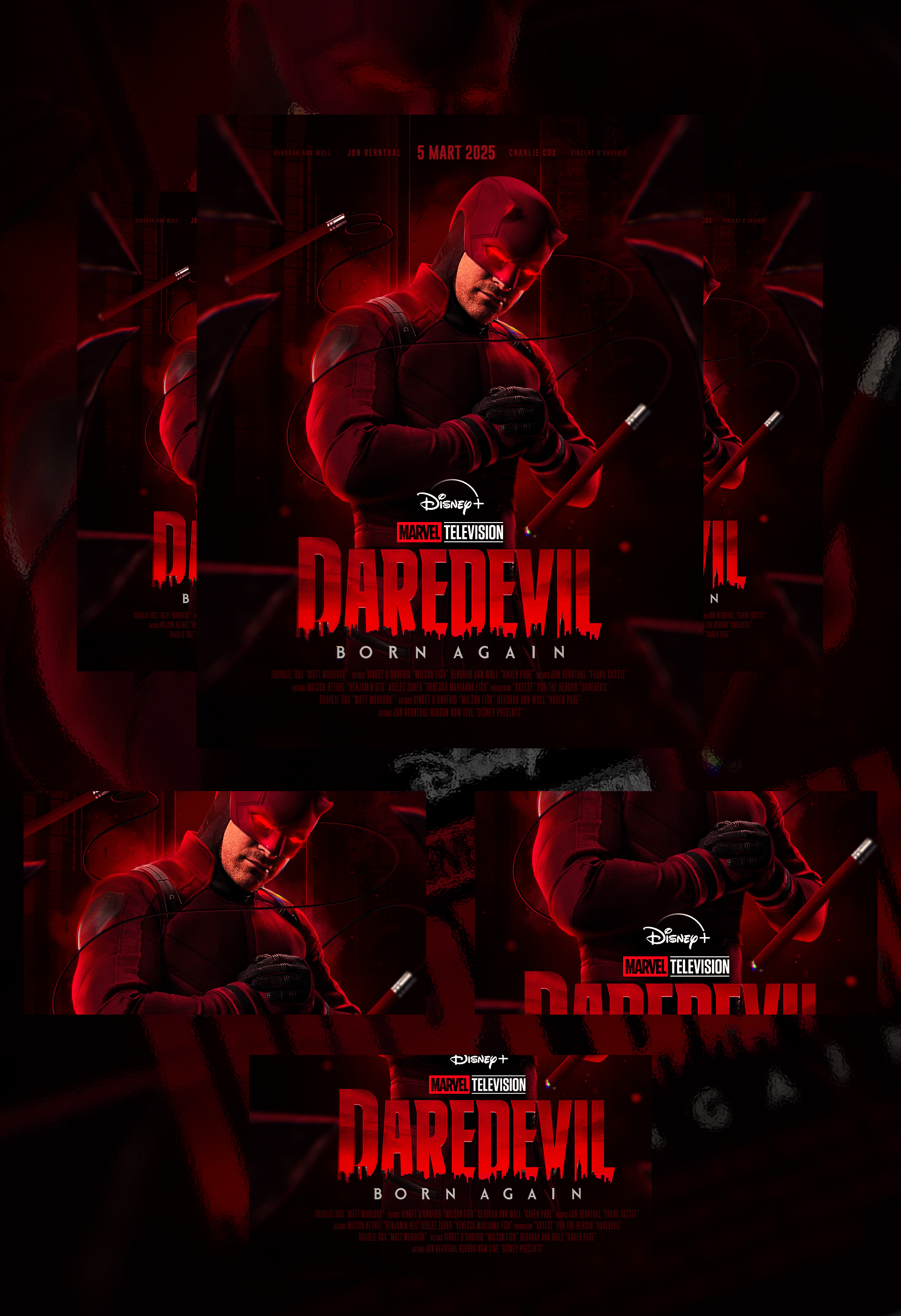 Daredevil Born Again poster concept hero