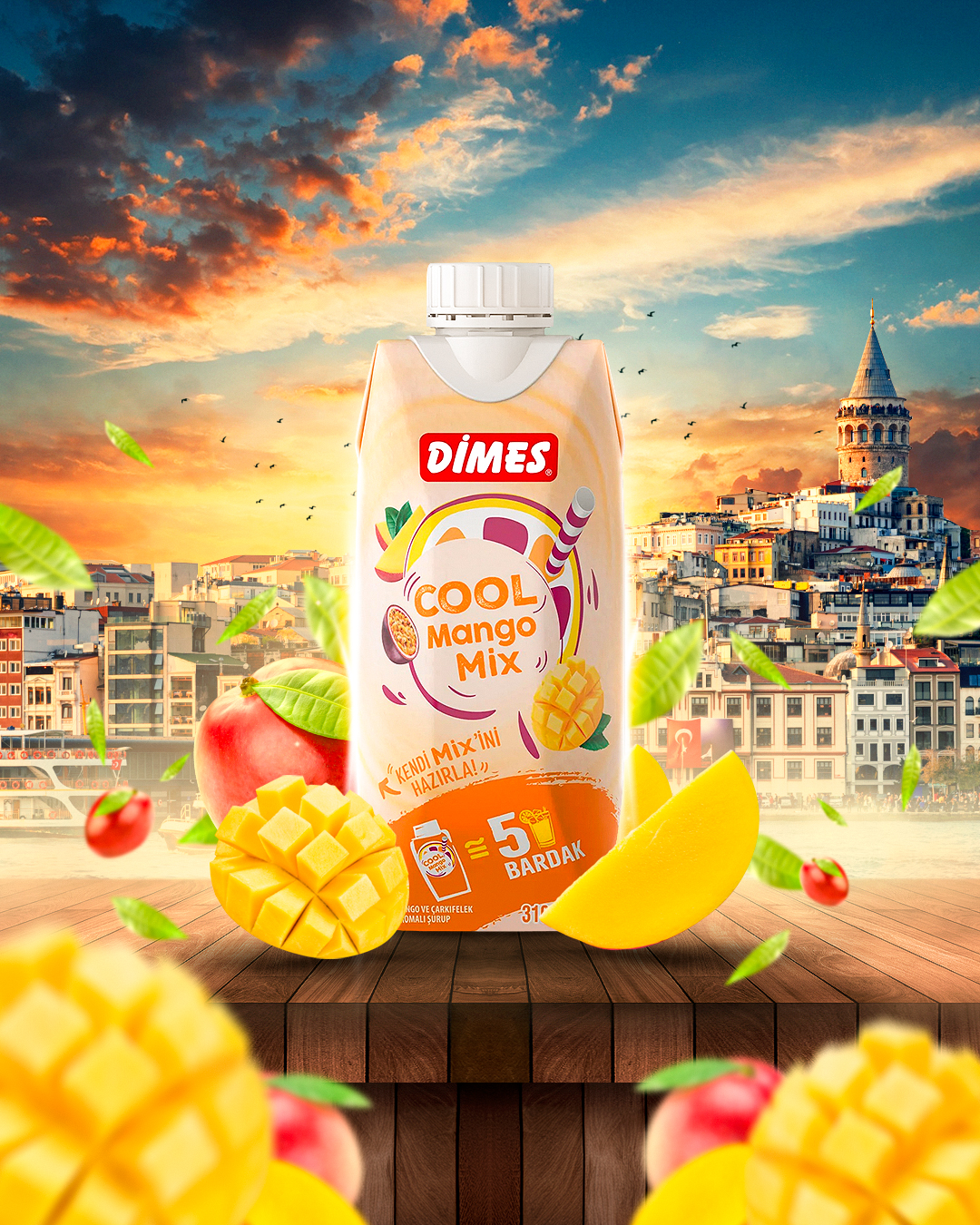 Dimes Cool Mix Mango Mix concept visual
