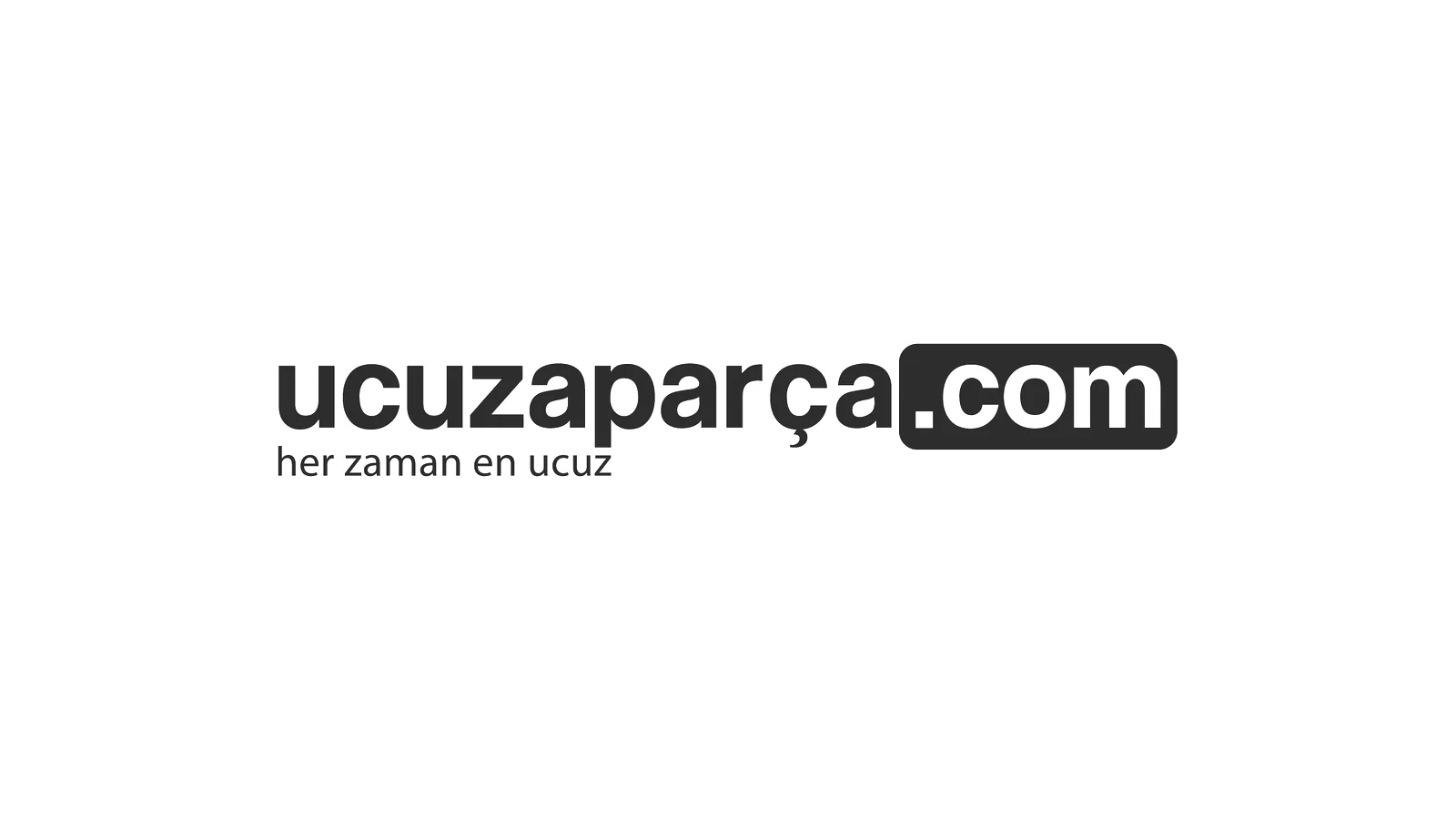 Ucuzaparça.com logosunun açık zeminde siyah kullanımı