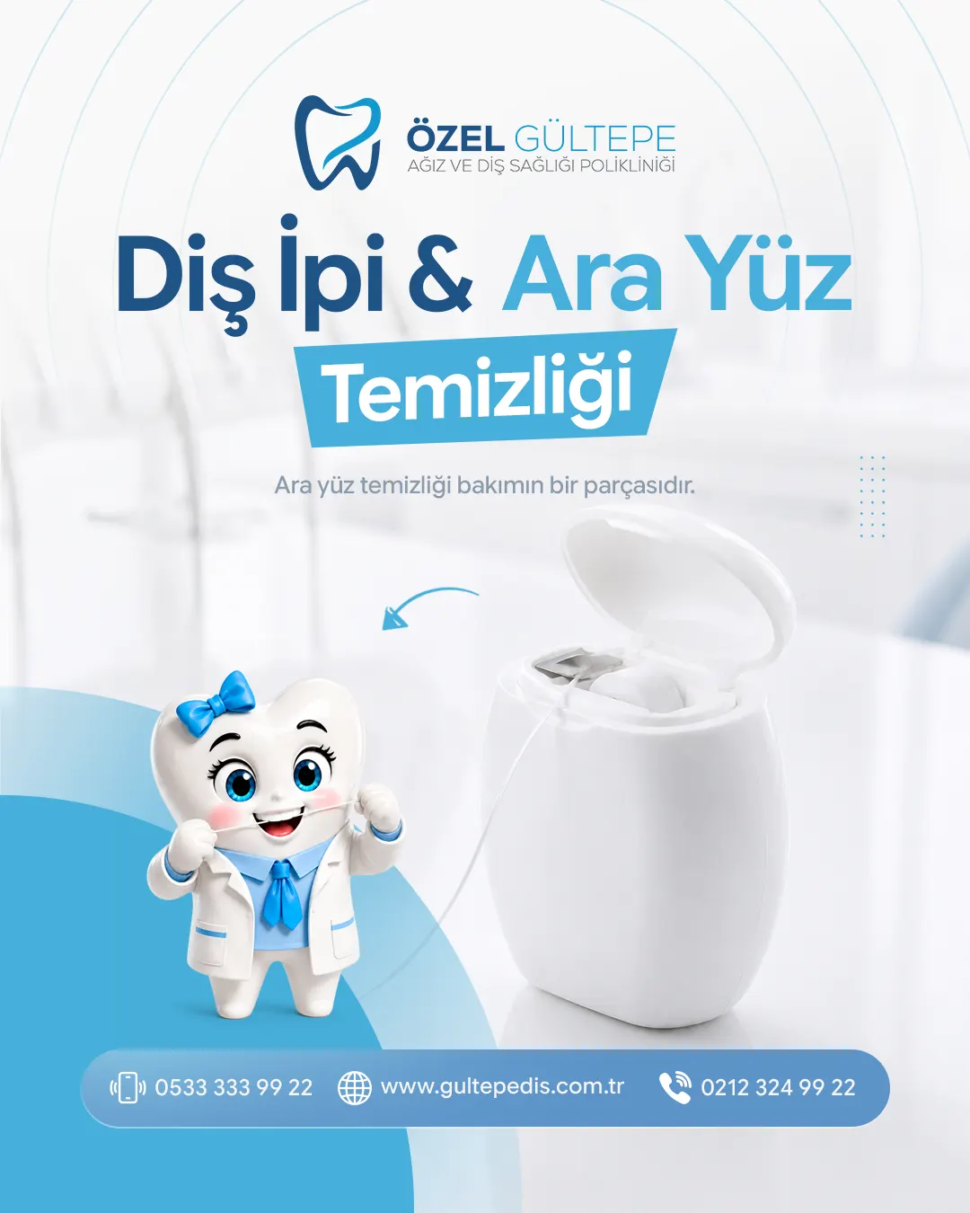 Özel Gültepe Diş sosyal medya tasarımı 1