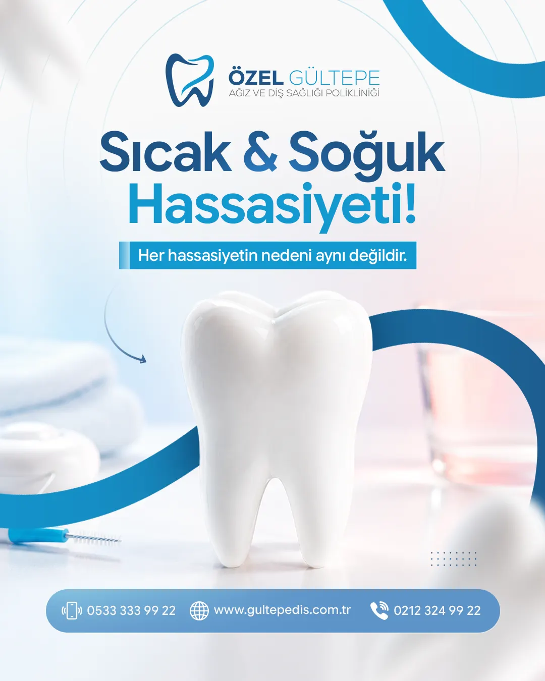 Özel Gültepe Diş sosyal medya tasarımı 2