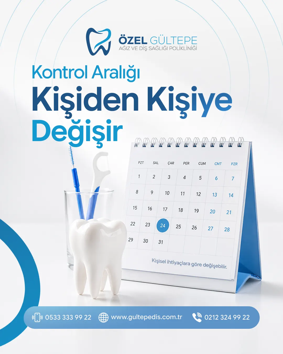 Özel Gültepe Diş sosyal medya tasarımı 3