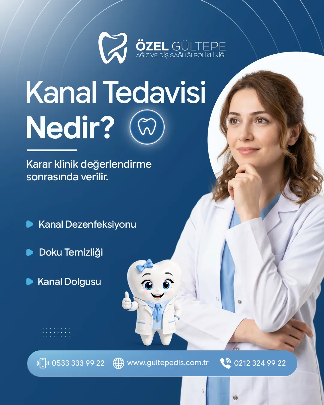 Özel Gültepe Diş sosyal medya tasarımı 4