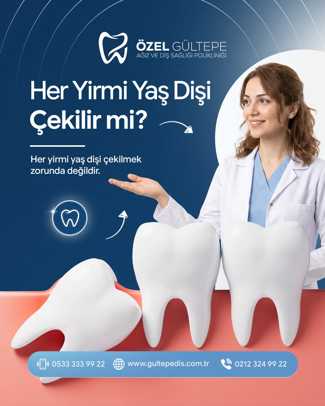 Özel Gültepe Diş sosyal medya tasarımı 6