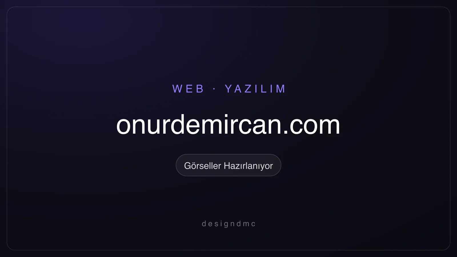designdmc web sitesi projesi — görseller hazırlanıyor